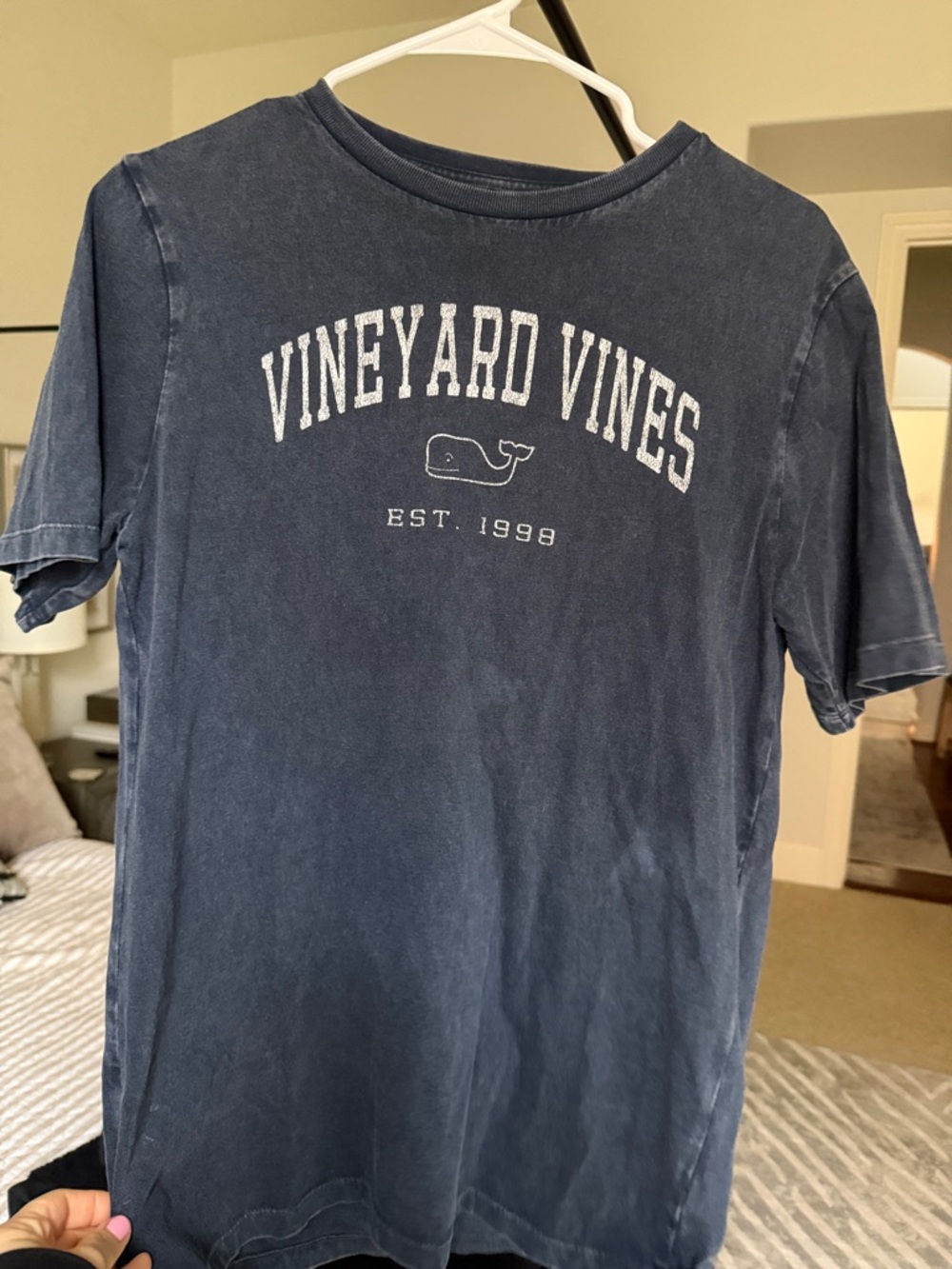 BIYS XL Vineyard Vines Navy and White Logo Tee